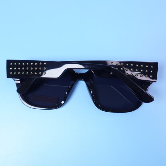 Rebecca Minkoff Black Mazey Studded Sunglasses 100% UV Protection main image 9